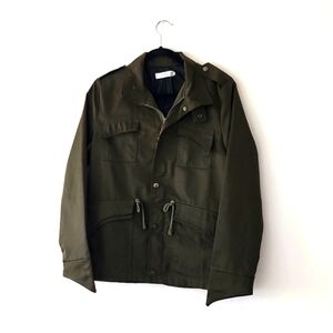GE SHAN PIN YUE Men's Olive Green Jacket Size M